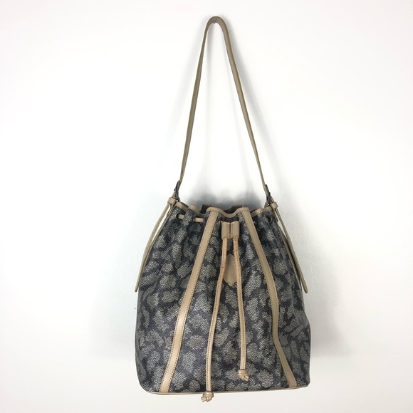 Yves Saint Laurent Handbags - YSL authentic vintage tan patterned bucket bag